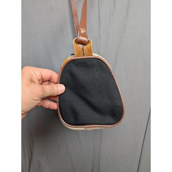 Pendleton Wool Crossbody Purse Bag Barrel Aztec Southwest leather Strap - Picture 6 of 11